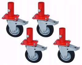 kola-rusztowania-warszawskie-fi125mm-z-hamulcem-podstawka-lakier-x4szt