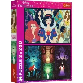 puzzle-2x200-el-czarujace-ksiezniczki-disney-princess-ukladanka-trefl-13317