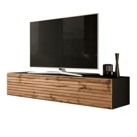 czarna-szafka-rtv-160-cm-vareo-wiszaca-z-lamelami-do-salonu