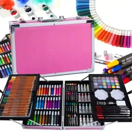 zestaw-do-malowania-dla-dzieci-artystyczny-plastyczny-kredki-145-el-walizka