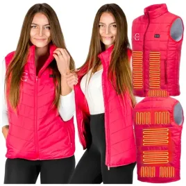 kamizelka-ogrzewana-xl-meska-damska-unisex-czerwona-bezrekawnik-zamek