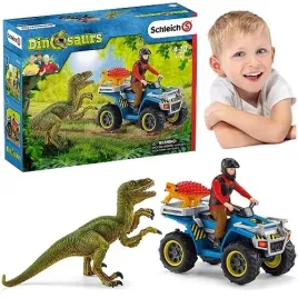 schleich-dinosaurs-ucieczka-quadem-przed-velociraptorem-figurki-dinozaur