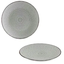 talerz-obiadowy-plytki-okragly-27-cm-mandala-szary-kamionka-do-serwowania