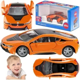 samochod-auto-bmw-i8-lci-otwierane-drzwi-pomaranczowe-metalowe-siku-2348