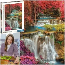 puzzle-kolorowe-wodospady-colourful-thai-fall-krajobraz-1000-el-clementoni