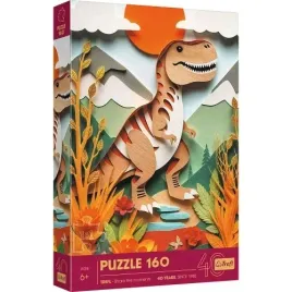 puzzle-160-elementow-dinozaur-z-efektem-3d-40-lecie-ukladanka-trefl-40048