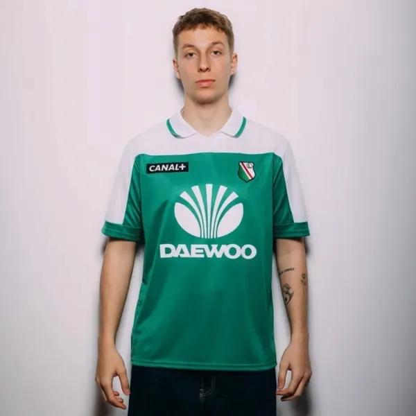 Koszulka Legia Warszawa RETRO DAEWOO 2000/2001 roz L ZIELONA
