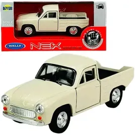 fso-syrena-r20-pickup-metalowy-samochodzik-z-epoki-prl-welly-1-34-kremowy