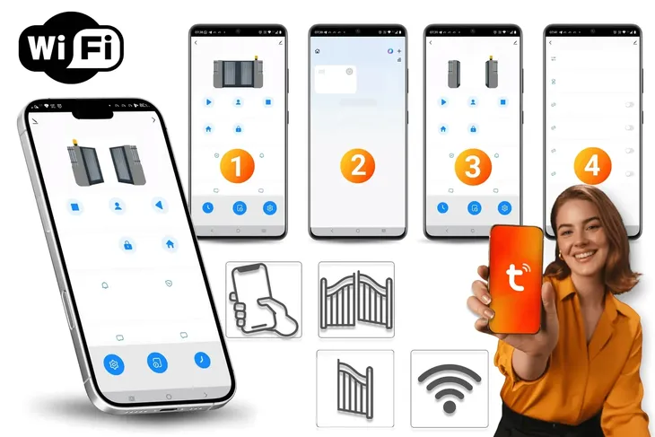 zestaw-naped-do-bramy-dwuskrzydlowej-wifi-tuya-piloty-silowniki-8-m-200-kg-maksymalna-dlugosc-skrzydla-4-m