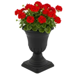 doniczka-okragla-o-23-h-35-cm-grafit-smukla-na-nozce-wzor-3d-kwietnik