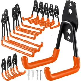 12-hakow-sciennych-mocne-narzedzia-garazu-wieszak-grabki-lopata-szpadel