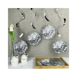 swiderki-girlanda-kule-disco-80cm-srebrne-6szt