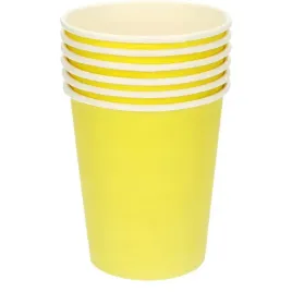 kubeczki-papierowe-jednorazowe-zolte-6szt