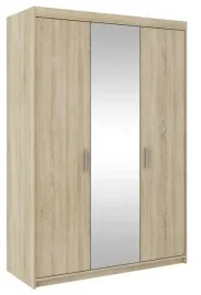 szafa-vigo-trzydrzwiowa-z-lustrem-5-polek-i-drazek-85-cm-dab-sonoma