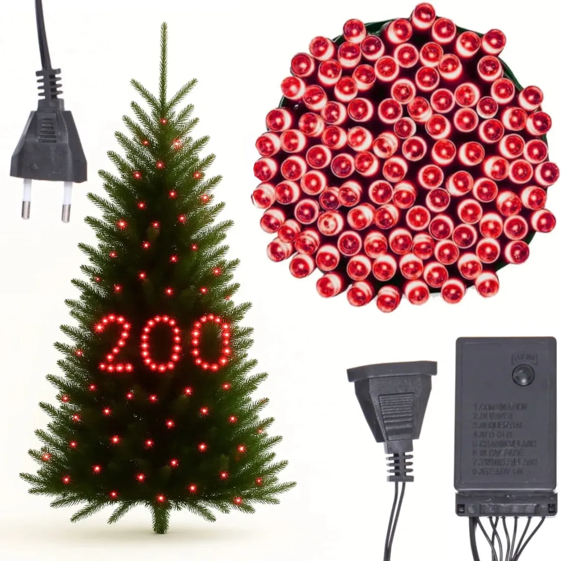 lampki-choinkowe-mocne-200-led-czerwone-programator-zewnetrzne