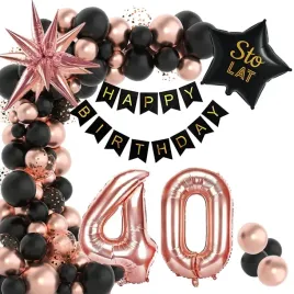 scianka-dekoracje-zestaw-balonow-na-40-urodziny-gold-rose-77-szt