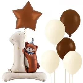 balony-zestaw-balonow-cyfra-stojaca-1-z-misiem-roczek1-urodziny-7szt