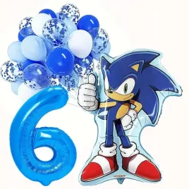 balony-zestaw-balonow-dekoracje-6-urodziny-sonic-22szt