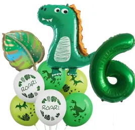 scianka-dekoracje-zestaw-balonow-na-6-urodziny-dinozaur-9szt