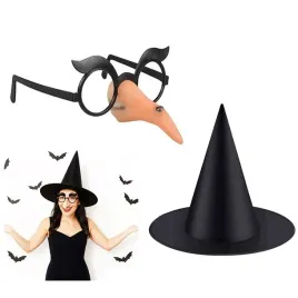 upiorny-zestaw-wiedzmy-na-halloween-czarownica-kapelusz-okulary-2szt