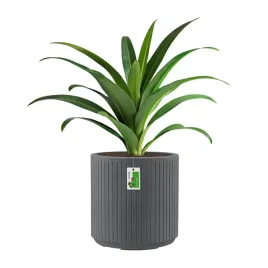 doniczka-okragla-premium-coro-round-tcr30-grafitowy-dekoracyjna-ryflowana