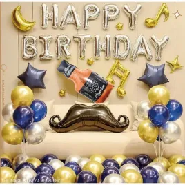 scianka-balonowa-balony-happy-birthday-granatowo-zlota-43szt