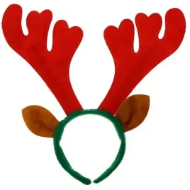 opaska-rogi-renifera-boze-narodzenie-czerwona