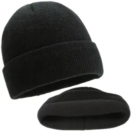 czapka-zimowa-beanie-cap-jacquard-ocieplana-polarem-unisex-czarna