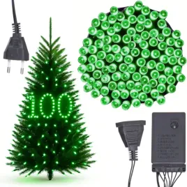 lampki-choinkowe-100-led-mocne-zielone-programator