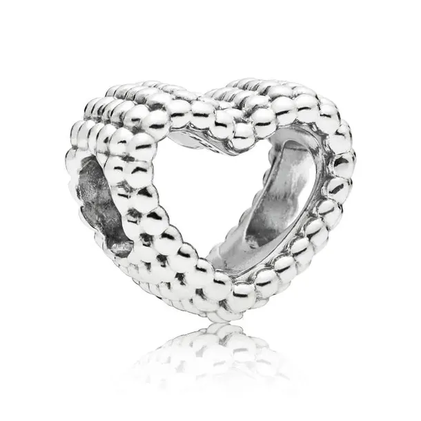 Charms Pandora - Srebrne serce z koralików 797516