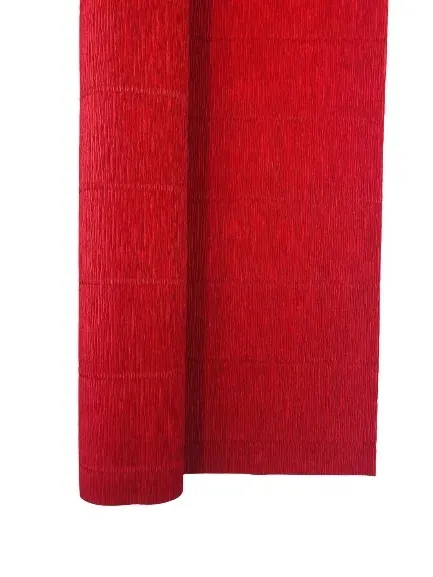 Krepina krepa włoska 180 g bibuła marszczona nr. 589 czerwony ciemny red