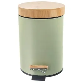 kosz-na-smieci-metalowy-z-pedalem-pokrywa-zielony-greenish-3l-orion