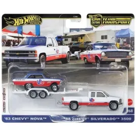 63-chevy-nova-88-chevy-silverado-3500-hot-wheels-premium-1-64