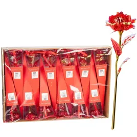 blyszczaca-roza-prezent-podarunek-zestaw-x12-szt