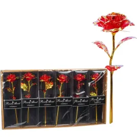 blyszczaca-roza-prezent-podarunek-zestaw-x6-szt