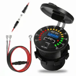 ladowarka-usb-motocyklowa-2x-qc3-0-z-woltomierzem-gniazdo-usb-szybkie-ladow