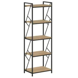 regal-loft-5-polek-dab-naturalny-do-salonu-czarny-stelaz-ksiazki-furnitex