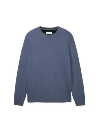 tom-tailor-sweter-niebieski-okragly-rozmiar-l