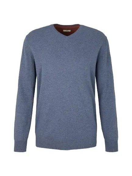 tom-tailor-sweter-niebieski-okragly-rozmiar-l-kolor-niebieski