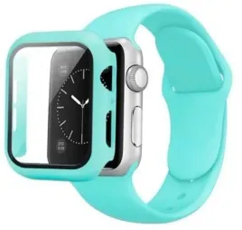 pasek-guma-etui-szklo-band-and-case-3w1-apple-watch-4-5-6-se-turkusowy-40mm