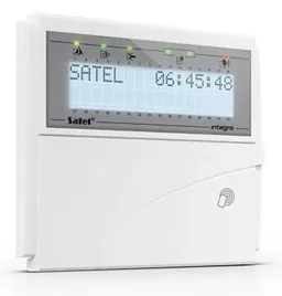 int-klcdr-w-manipulator-lcd-bialy-z-czytnikiem-zbliz-125-khz-satel