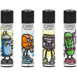 4-x-zapalniczka-gazowa-clipper-urban-characters-cala-kolekcja