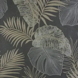 tapeta-zlote-duze-liscie-palmy-monstery-flizelina