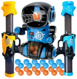 strzelanie-do-celu-robot-2x-pistolet-na-kulki-licznik-gra-zrecznosciowa