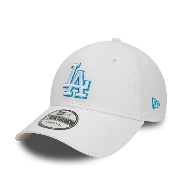 Czapka z daszkiem New Era Men Team Outline 9Forty LA Dodgers White