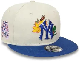new-era-czapka-z-daszkiem-9fifty-floral-mlb-new-york-yankees-beige-blue
