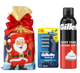 zestaw-prezentowy-gillette-sensor3-maszynka-8-wkladow-pianka-do-golenia
