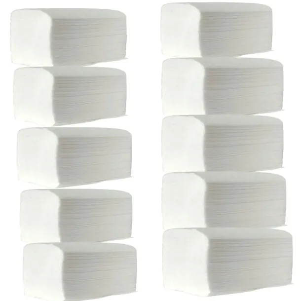 RĘCZNIKI ZZ składane białe 2W celuloza 23x23 200 składek x 10 szt