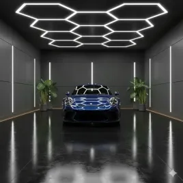lampa-led-hexagon-sufitowa-panel-oswietlenie-do-garaz-warsztat-419x301-cm