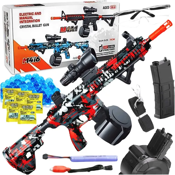 KARABIN PISTOLET NA KULKI ŻELOWE AUTOMAT DLA DZIECI ORBEEZ DUŻY +AKUMULATOR